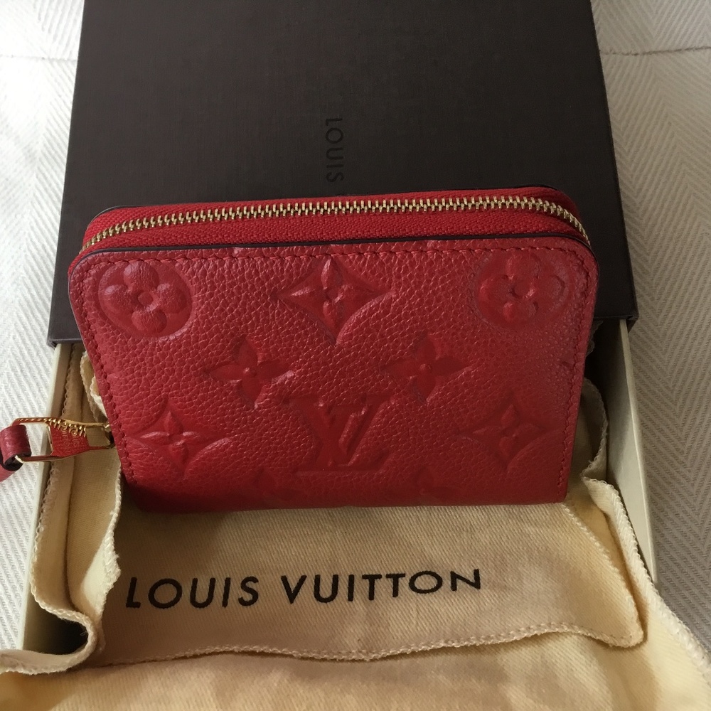 Louis Vuitton Empriente Zippy Coin Wallet Red